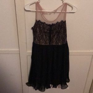 Black and cream dress. Was posted on closet before